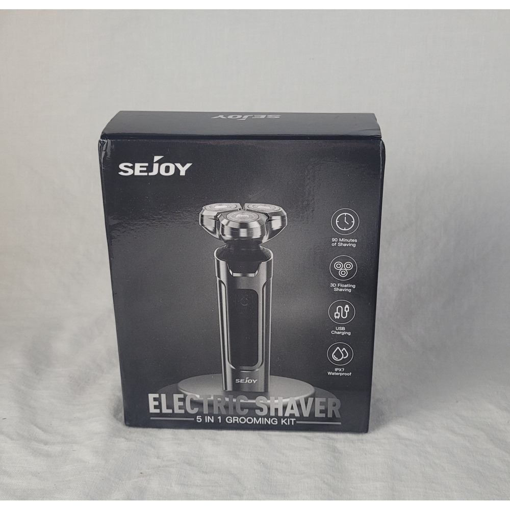 Sejoy X2 Electric Shaver 5 in 1 Grooming Kit Mens Rotary Razor Waterproof New